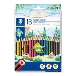 LAPIZ COLORES NORIS COLORS C/18 SURTIDOS HEXAGONAL