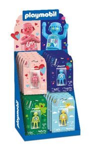 EXPOSITOR PLAYMOBIL 20 GREETING CARDS