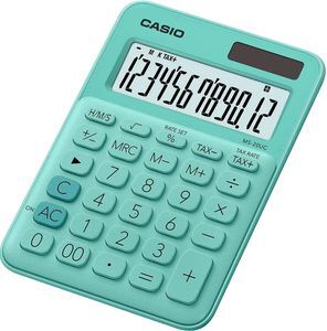 CALCULADORA CASIO SOBREMESA MS20UCGN VERDE EN CAJA