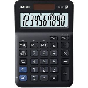 CALCULADORA CASIO SOBREMESA 10 DIGITOS MS-10F NEGR