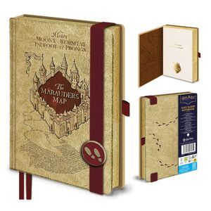 CUADERNO A5 PREMIUM HARRY POTTER MAPA DEL MERODEAD