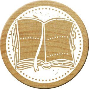 SELLO EXLIBRIS WOODIES STAMP DISEÑO LIBRO