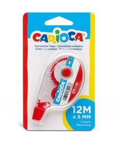 CINTA CORRECTORA CARIOCA 12M BLISTER 1 UD