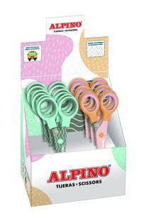 EXPOSITOR 12 TIJERAS ALPINO COLORES PASTEL