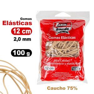BOLSA 100G GOMA ELASTICA 2MM X 12CM FIXO
