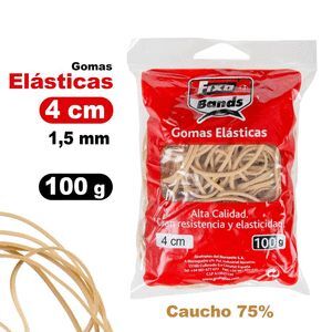 BOLSA 100G GOMA ELASTICA 1,5MM X 4CM FIXO