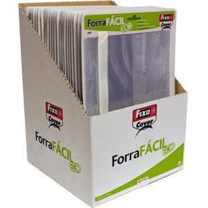 PAQ/5 FORRO LIBROS AJUSTABLE 29X52CM FORRAFACIL PP