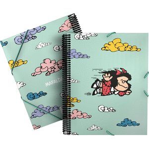 CARPETA 30 FUNDAS MAXIPLAS PP MAFALDA 22 VOLANDODO