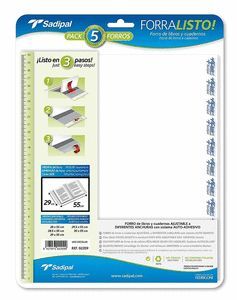 FORRALISTO FORRO AJUSTABLE PP- 80 30 X 52 CM BLIST