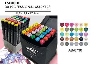 ESTUCHE 30 ROTULADORES ARTIST CANVA