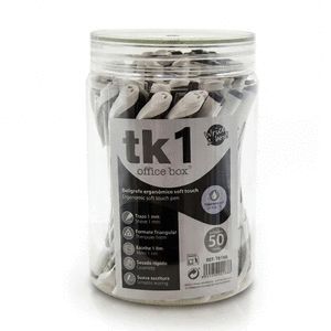 BOTE 50 BOLIGRAFOS ANTIMICROBIAL TK1 TRIANGULAR NE