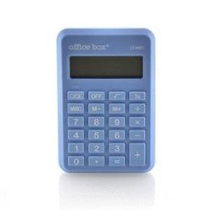 CALCULADORA MINI 8 DIGITOS COLOR AZUL CAJA INDIVID