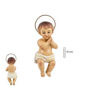 FIGURA NIÑO JESUS CON CORONA DE 10 CM