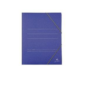 CARPETA FOLIO GOMAS AZUL BOLSA