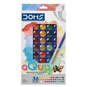ACUARELAS DOMS PASTILLA 23MM 36 COLORES