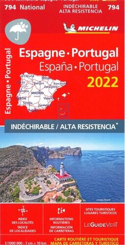 MAPA NATIONAL ESPAÑA, PORTUGAL 2022 - ALTA RESISTENCIA