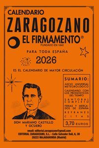CALENDARIO ZARAGOZANO 2026 - EL FIRMAMENTO