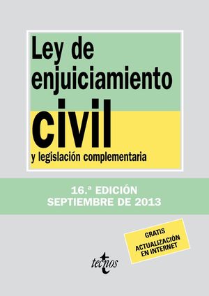 LEY DE ENJUICIAMIENTO CIVIL SEPT 2013