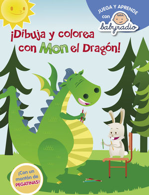 DIBUJA Y COLOREA CON MON EL DRAGON (BABY