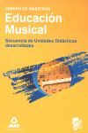 UNIDADES DIDÁCTICAS EDUCACIÓN MUSICAL - CUERPO DE MAESTROS 2013