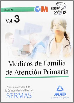 TEMARIO III MEDICOS FAMILIA ATENCION PRIMARIA SERVICIO SALUD COMUNIDAD MADRID. S