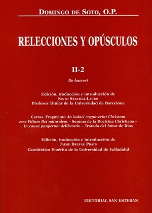 RELECCIONES Y OPÚSCULOS II-2
