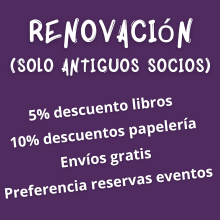 CUOTA RENOVACIÓN ANUAL PARA ANTIGUOS SOCIOS (1 PAGO ÚNICO, 1 AÑO DE SOCIO)